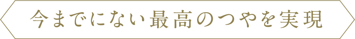 今までにない最高のつやを実現