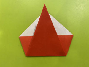 簡単なサンタさんの折り紙の折り方